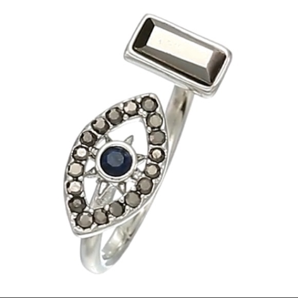 rebecca minkoff // multi-stone evil eye ring - Picture 5 of 5